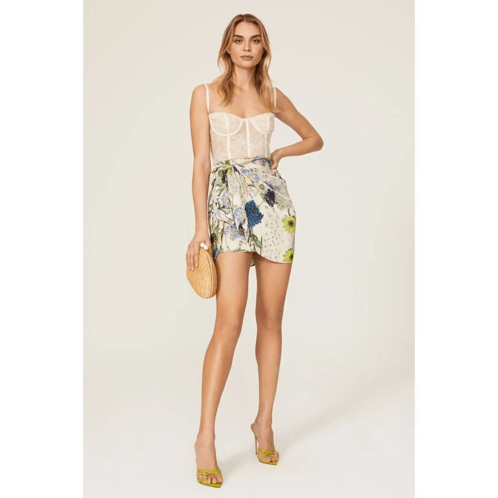 Katie May The Man Whisperer Blue Daisy Mini Lace Ruched Corset Dress Size XS